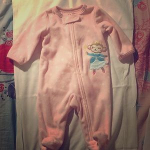 Newborn baby girl sleepwear.